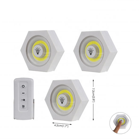 250 Lumen COB & LED Cabinet light 3 Pack